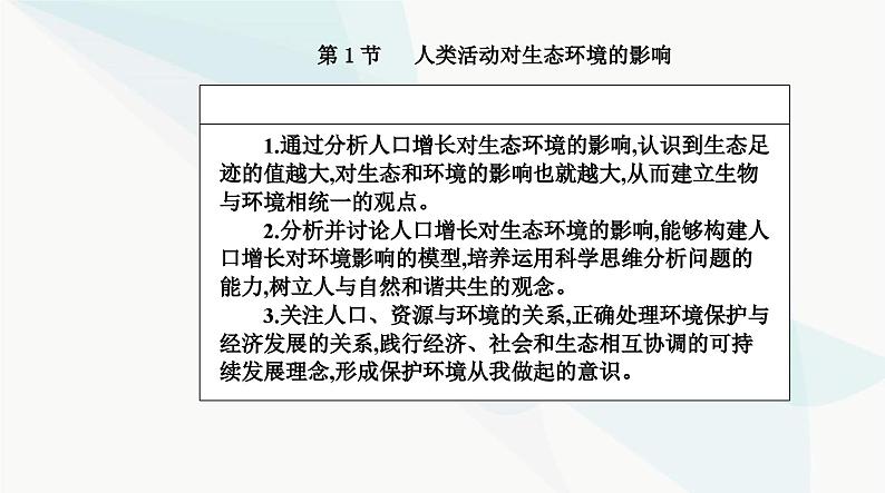 人教版高中生物选择性必修2第4章人与环境第1节人类活动对生态环境的影响课件第2页