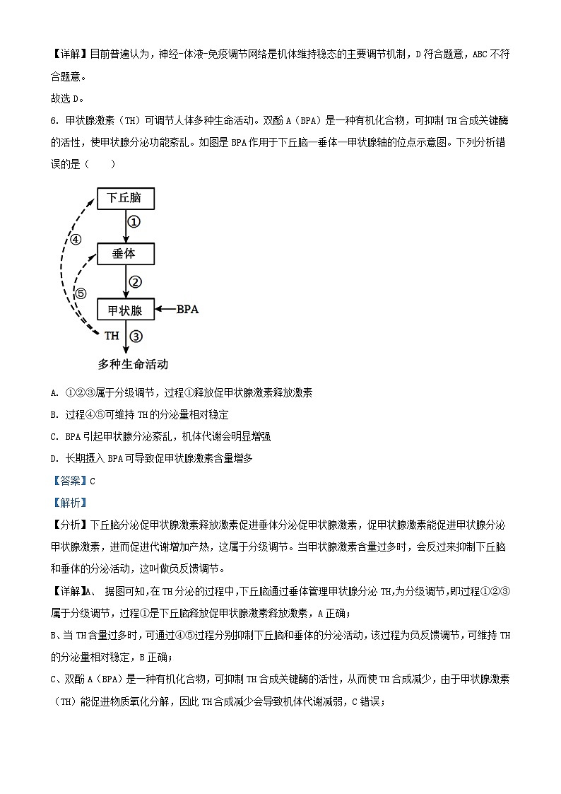 四川省自贡市2023_2024学年高二生物上学期期中试题含解析第3页