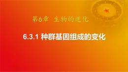 6.3 种群基因组成的变化（第1课时）-2024-2025学年高一生物下学期同步课件（人教版2019必修2）