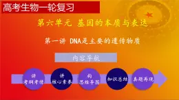 第一讲 DNA是主要的遗传物质--2025届高三生物一轮复习课件