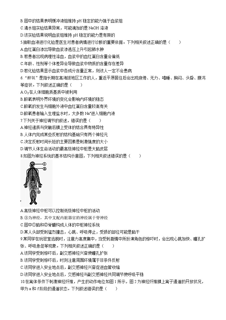 陕西省榆林市府谷县府谷中学、府谷一中2024-2025学年高二上学期9月月考生物试题第2页