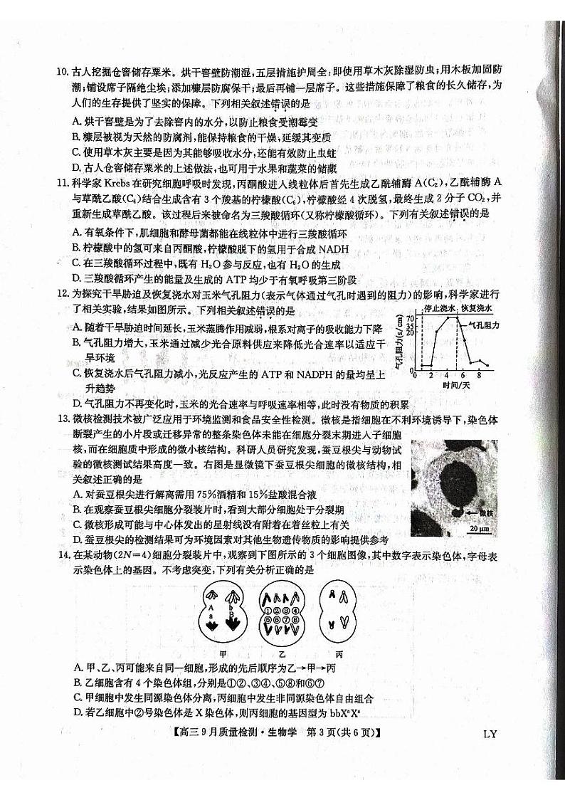 高三生物第3页
