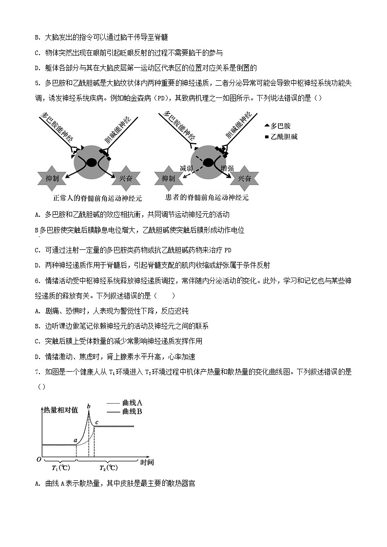 山东省烟台市2023_2024学年高二生物上学期期中试题含解析第2页