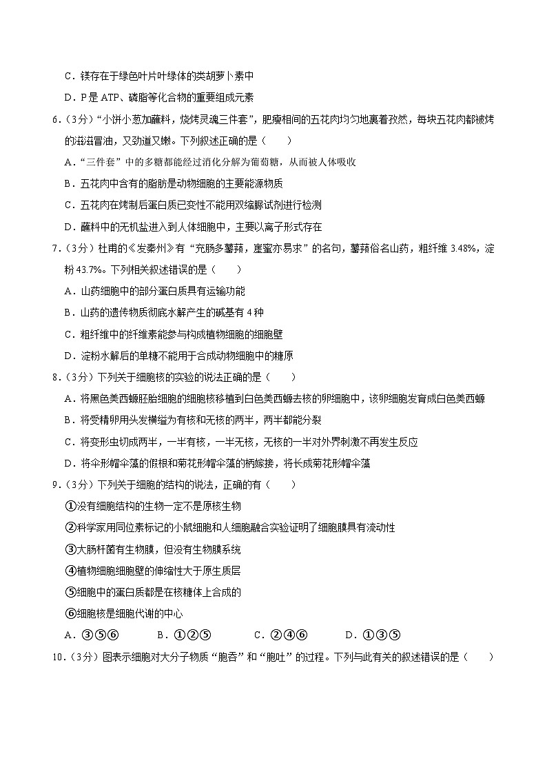 贵州省贵阳市乌当四中2024-2025学年高三上学期9月月考生物试卷第2页