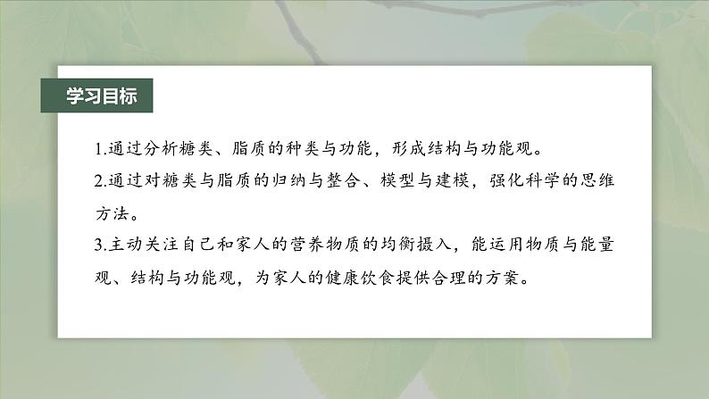 第2章 第3节 细胞中的糖类和脂质第3页