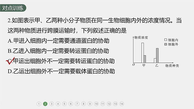 高中生物新教材同步必修第一册课件+讲义 第4章 重点突破练(三)04