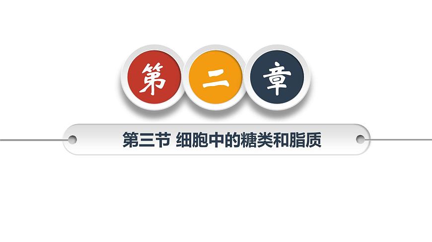 人教版(2019)高中生物必修一《分子與細(xì)胞》第二章第三節(jié)2.3細(xì)胞中的糖類和脂質(zhì)-課件第1頁