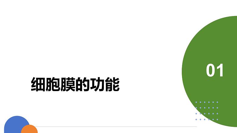 人教版(2019)高中生物必修一《分子与细胞》第三章第一节3.1 细胞膜的结构和功能-课件06