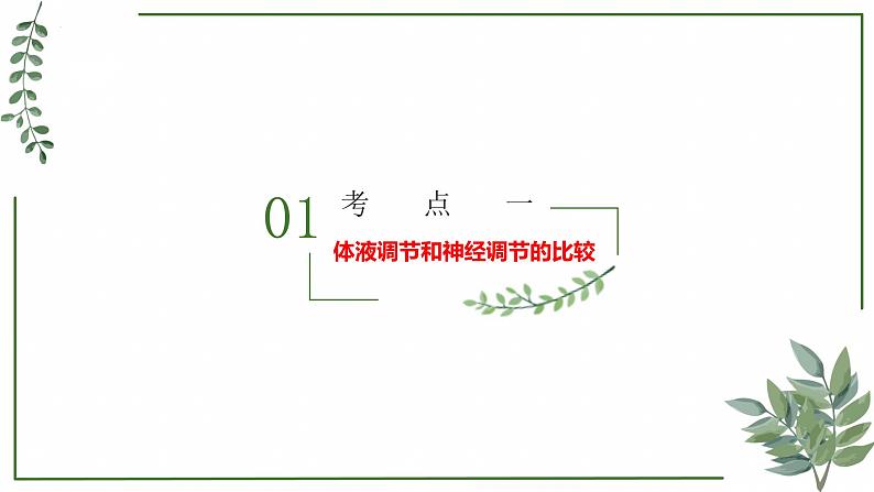 第52讲 神经调节和体液调节的关系-备战2025年高考生物一轮复习精讲课件(新教材新高考)03