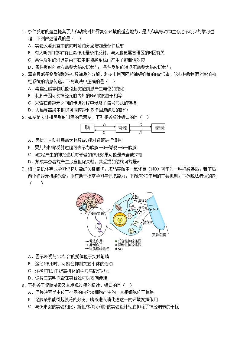 (人教版2019,选择性必修1)01(考试版A4)(人教版2019)第2页