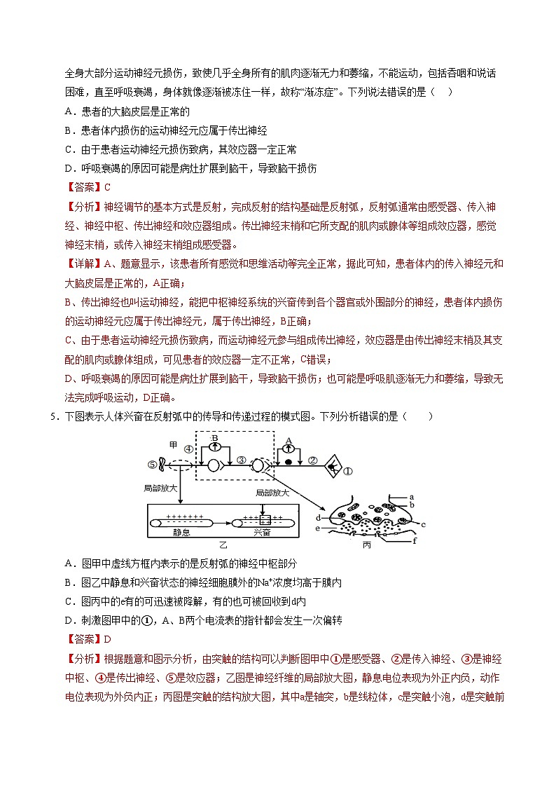 2024-2025学年高二上学期期中模拟考试生物(不定向版,人教版2019选必1全册)02试卷(Word版附解析)03