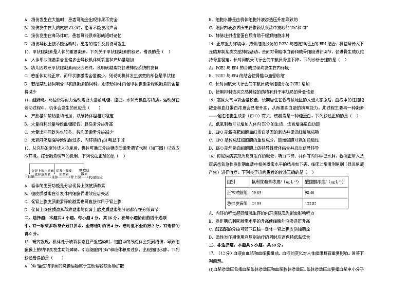 湖南省衡阳市衡阳县衡阳县第四中学2024-2025学年高二上学期10月月考生物试题第2页