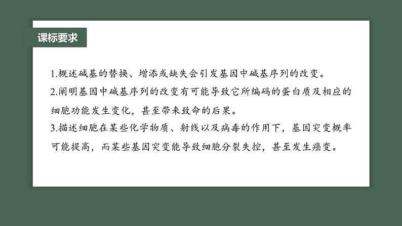 (新人教版)高考生物一轮复习讲义课件 第7单元 第1课时 基因突变与基因重组(含解析)第2页