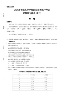 【河南卷】河南省青桐鸣2025届普通高等学校招生全国统一考试高三上学期10月大联考 生物试卷