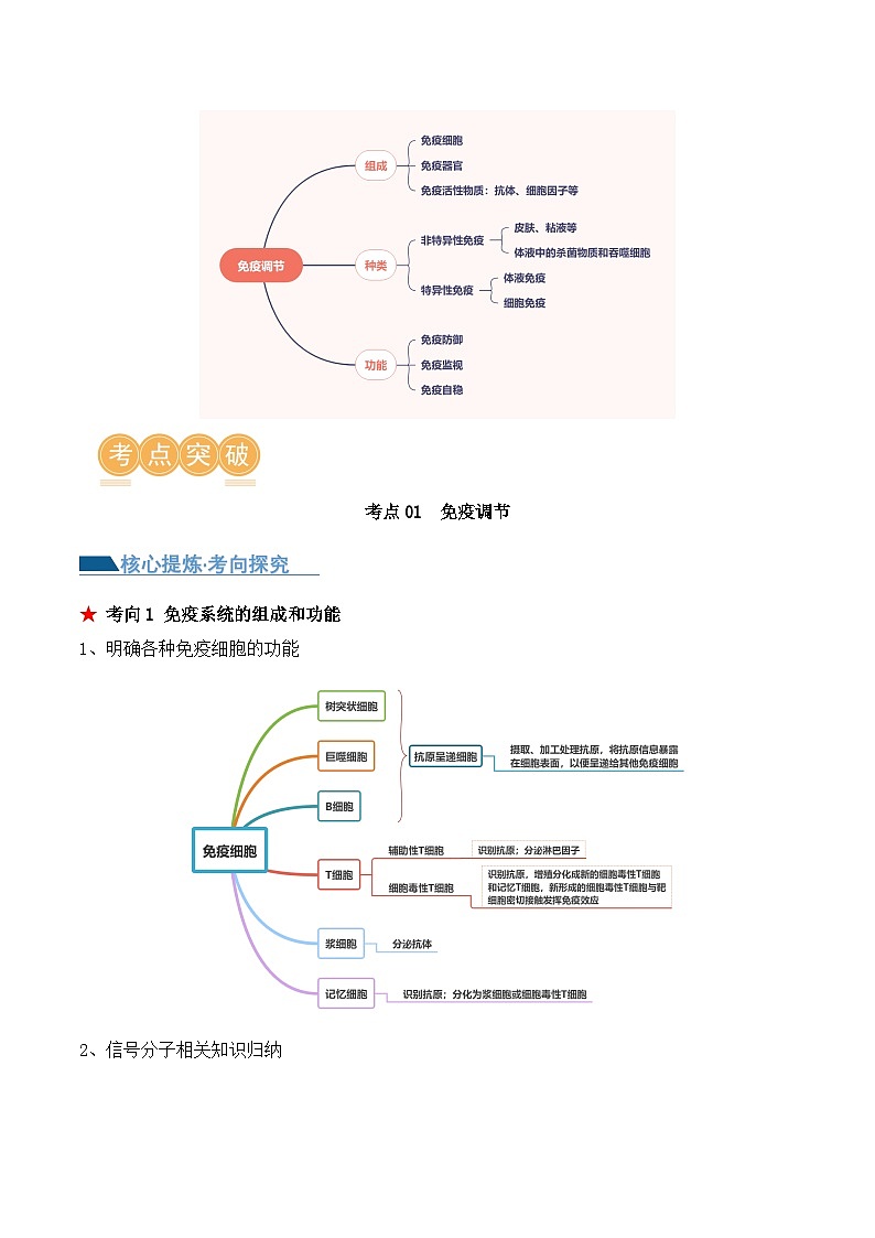 新高考生物二轮复习讲练测第12讲 免疫调节(讲义)原卷版第2页