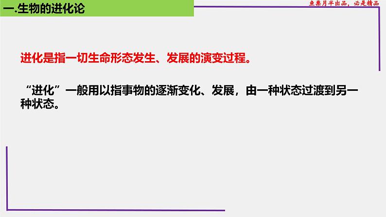 (新人教版)新高考生物一轮复习精讲课件48生物的进化(含答案)第3页