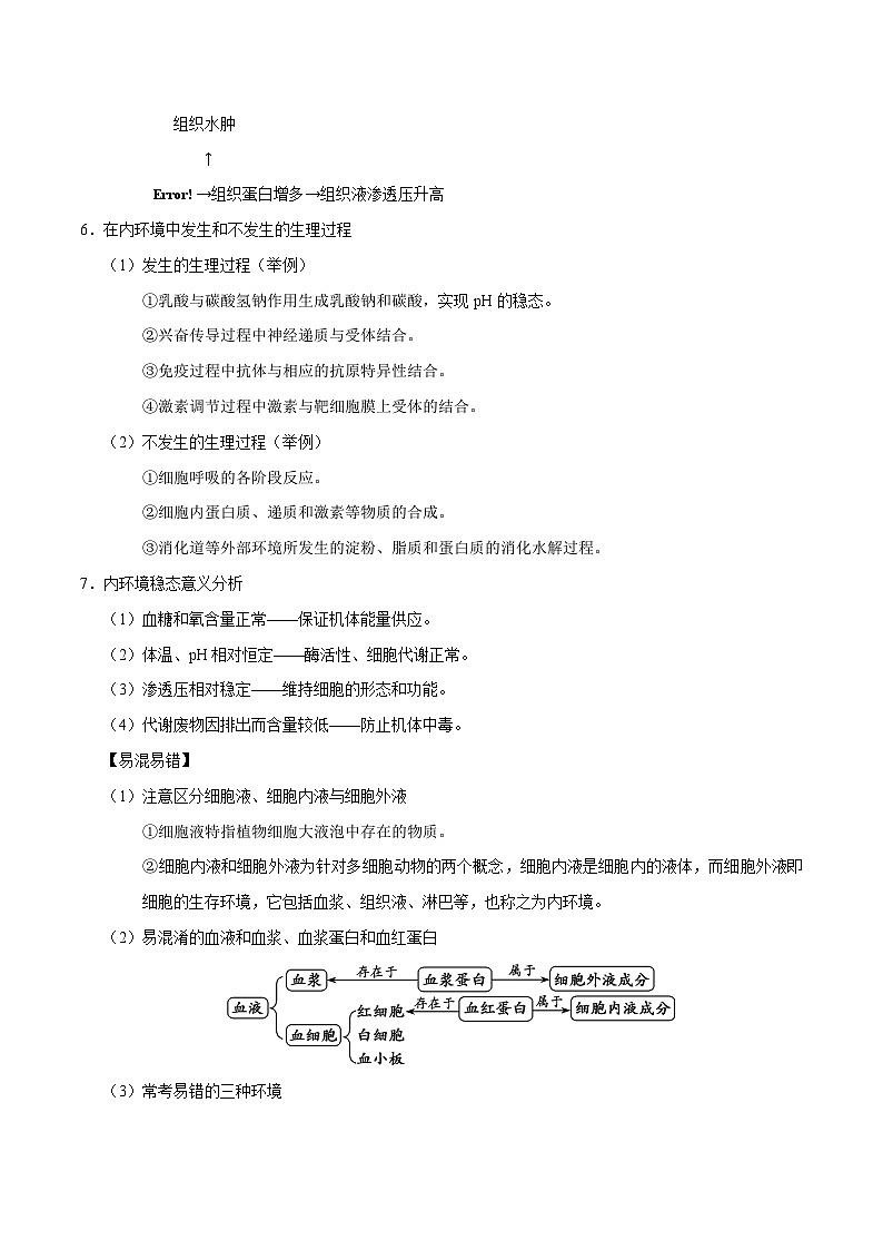 新高考生物二轮复习讲义+分层训练解密15 人体的内环境与稳态(含解析)第3页