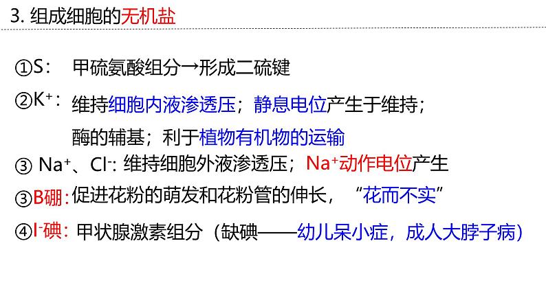 新高考生物二轮复习专题突破课件 01+细胞的物质基础(含答案)08