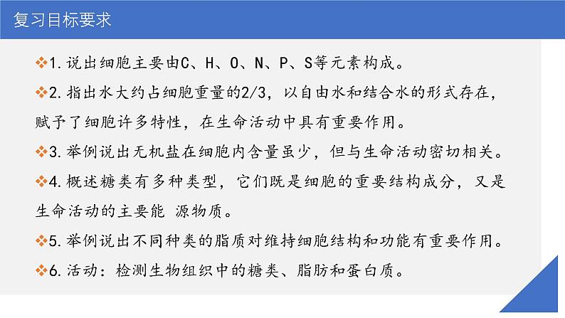 新高考生物一轮复习考点课件第02讲 细胞中的元素与化合物(含解析)第3页