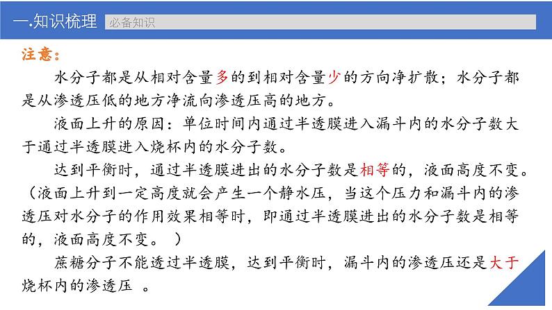 新高考生物一轮复习考点课件第08讲 细胞的物质输入与输出(含解析)第7页