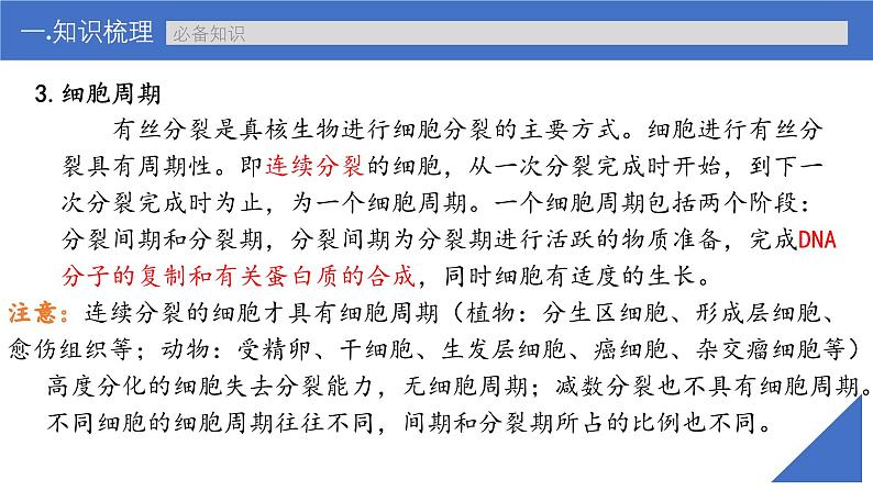 新高考生物一轮复习考点课件第16讲 细胞增殖(含解析)第7页