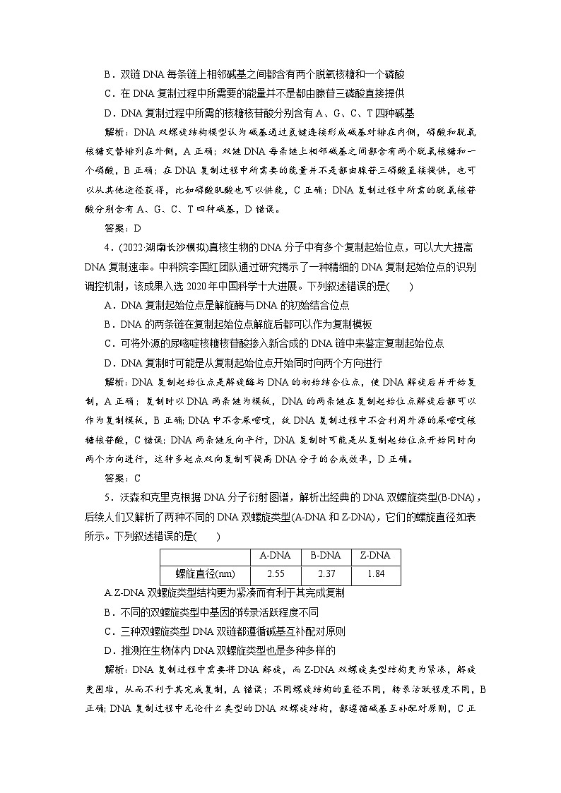 新高中生物一轮复习专题训练:第18讲 DNA的结构(word含解析)第2页