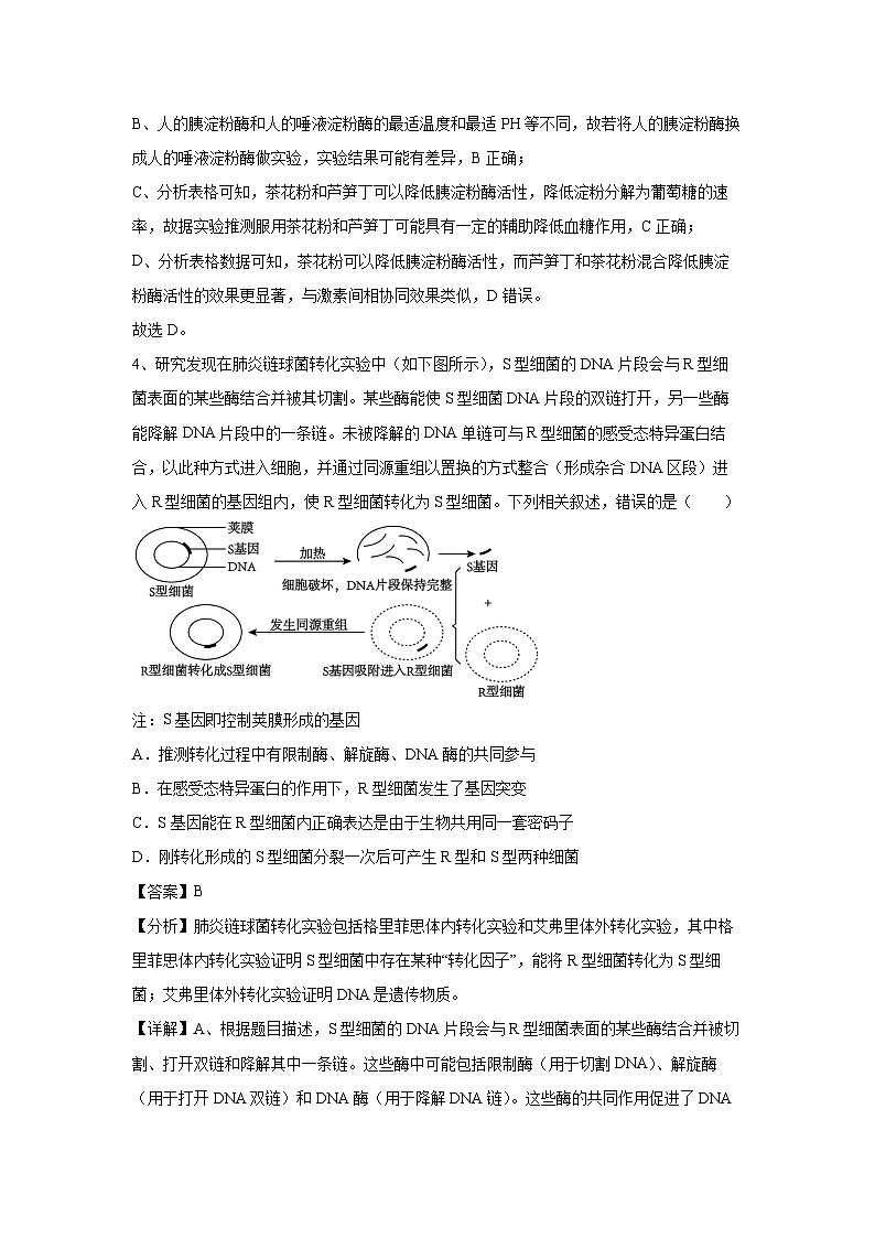 卷01-备战2024年高考生物临考压轴卷(福建卷)生物(解析版)第3页