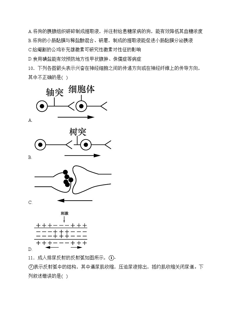 莆田第二十五中学2024-2025学年高二上学期第一次月考生物试卷(含答案)第3页