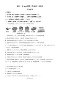 2025届宁夏银川一中高三上学期第二次月考-生物试卷+答案