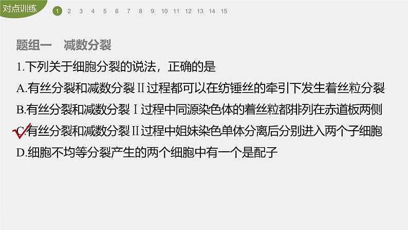 高中生物新教材同步必修第二册课件+讲义 第2章 重点突破练(二)03