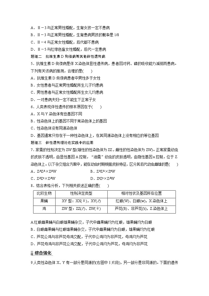 第2章 第3节 伴性遗传(练习)第2页