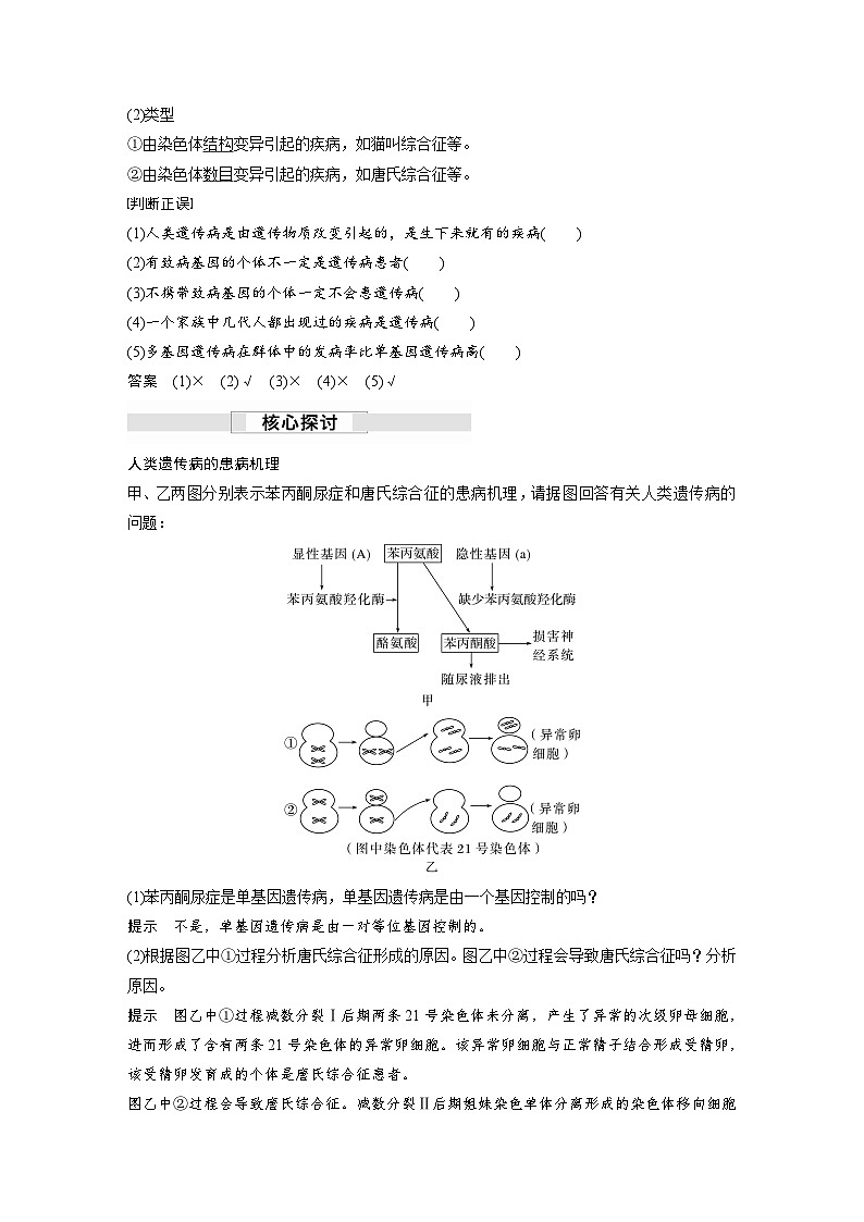 第5章 第3节 人类遗传病(讲义)第2页
