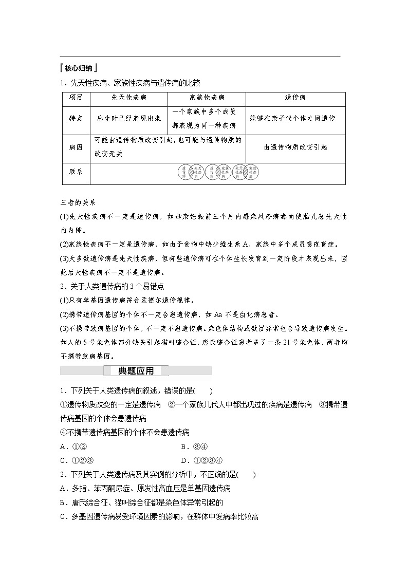 第5章 第3节 人类遗传病(学习笔记)第3页