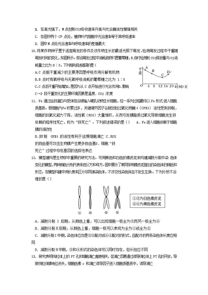 湖北省2023_2024学年高三生物上学期10月半月考试题第3页