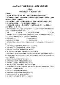 广西南宁市普通高中2024-2025学年高二上学期11月期中联合考试生物试卷(无答案)