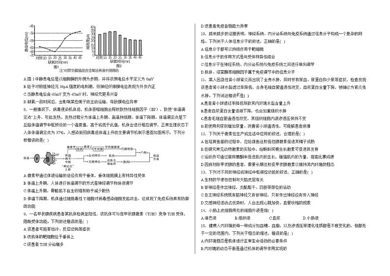 山东省泰安市新泰市弘文中学2024-2025学年高二上学期期中检测生物试题第2页