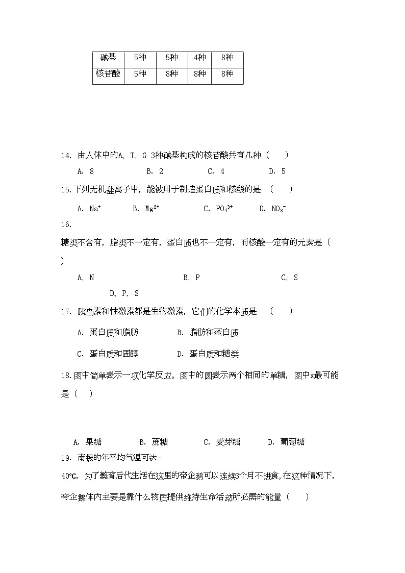 2022年福建省漳州高一生物上学期期中考试新人教版会员独享第3页
