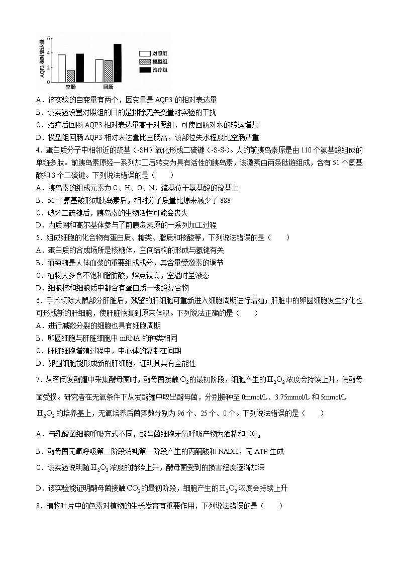 山东省菏泽市2024-2025学年高三上学期11月期中生物试题第2页