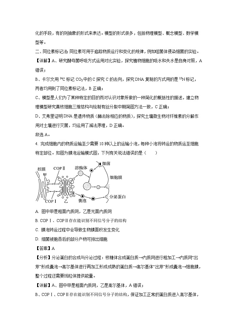 贵州省遵义市2024—2025学年高三上学期第一次考试月考生物试卷(解析版)第3页