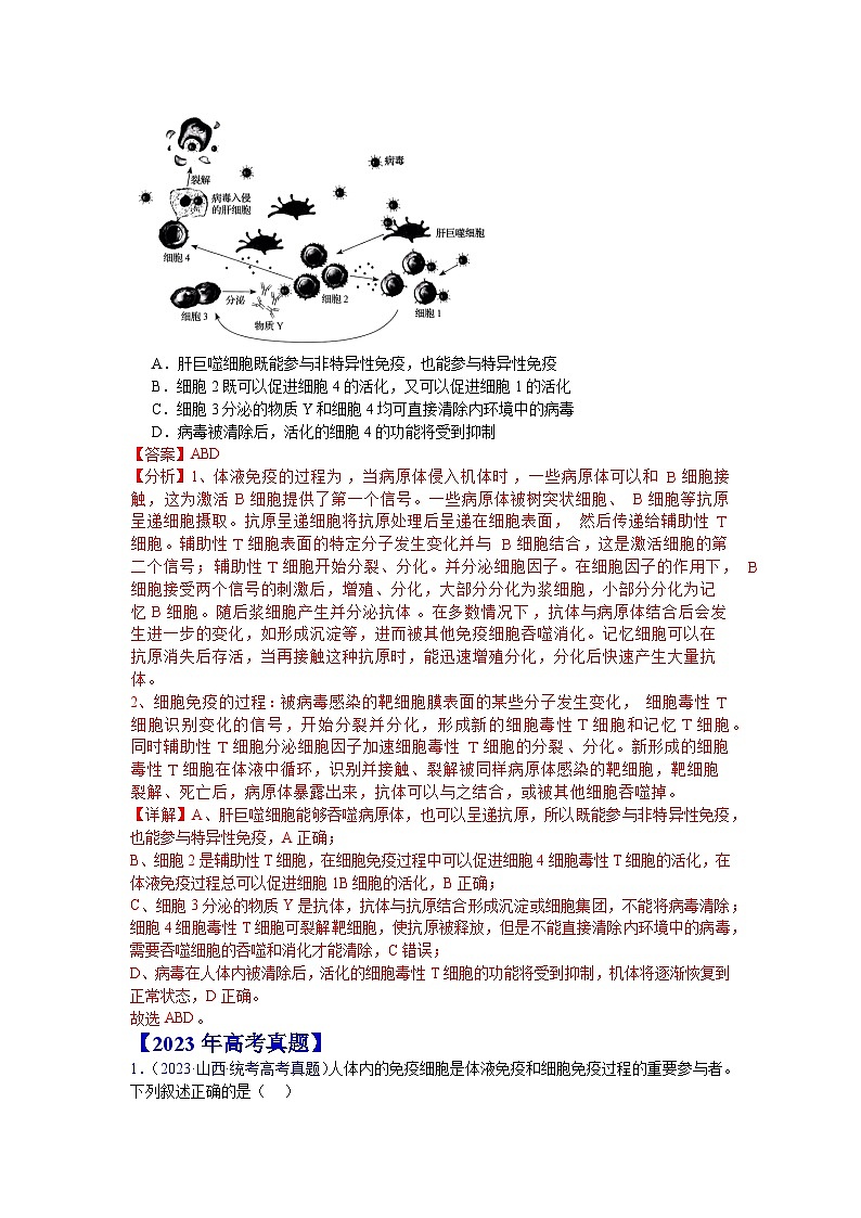 专题15 免疫调节(解析版)第3页