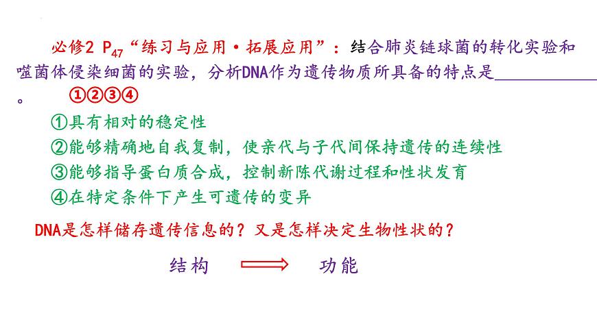 2025屆高考生物一輪復(fù)習(xí)課件：  DNA結(jié)構(gòu)  復(fù)制和基因的本質(zhì)第2頁