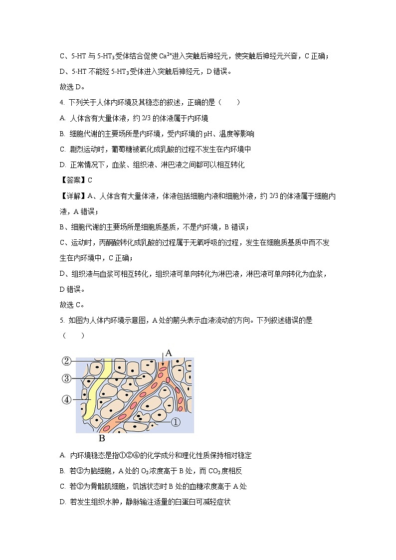 2024-2025学年江苏省南京市高二(上)11月期中生物试卷(解析版)第3页
