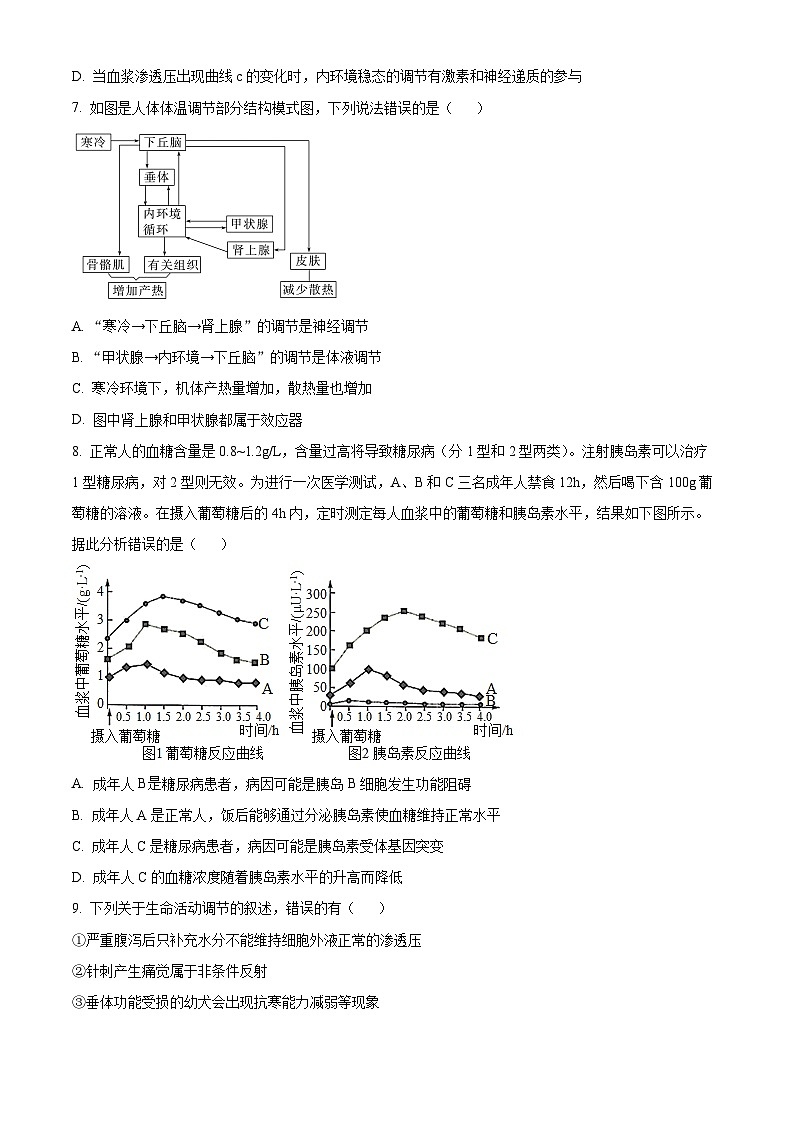 河南省信阳高级中学北湖校区2024-2025学年高二上学期期中考试生物试卷(Word版附解析)第3页