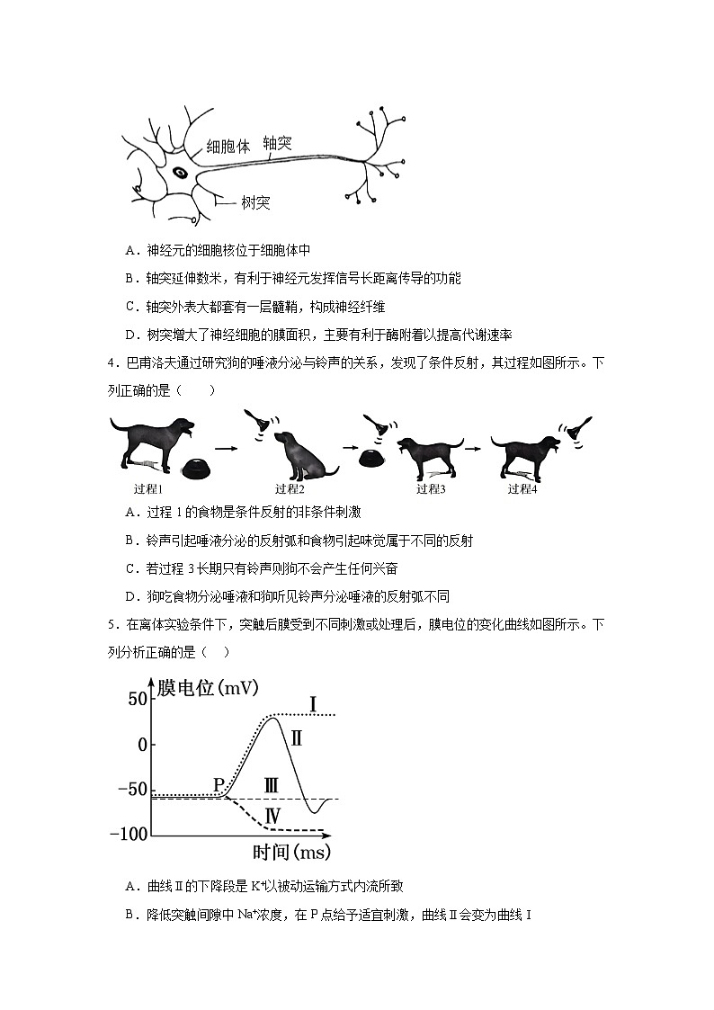 江西省上饶市私立世龙中学2024-2025学年高二上学期11月生物学检测卷第2页