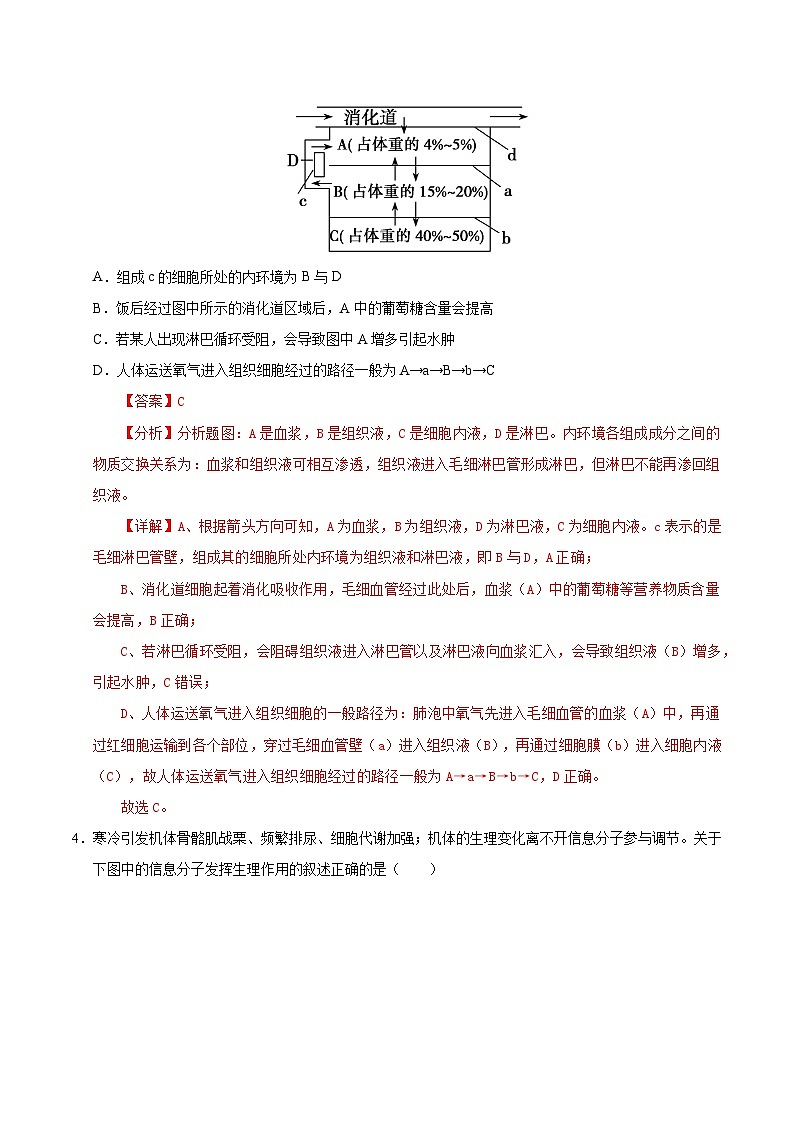 高二生物第三次月考卷(苏教版2019,选必1+选必2前2章)2024-2025学年高中上学期第三次月考03