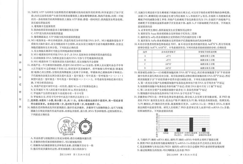 生物丨河南省金太阳2025届高三11月阶段性诊断考试生物试卷及答案第3页