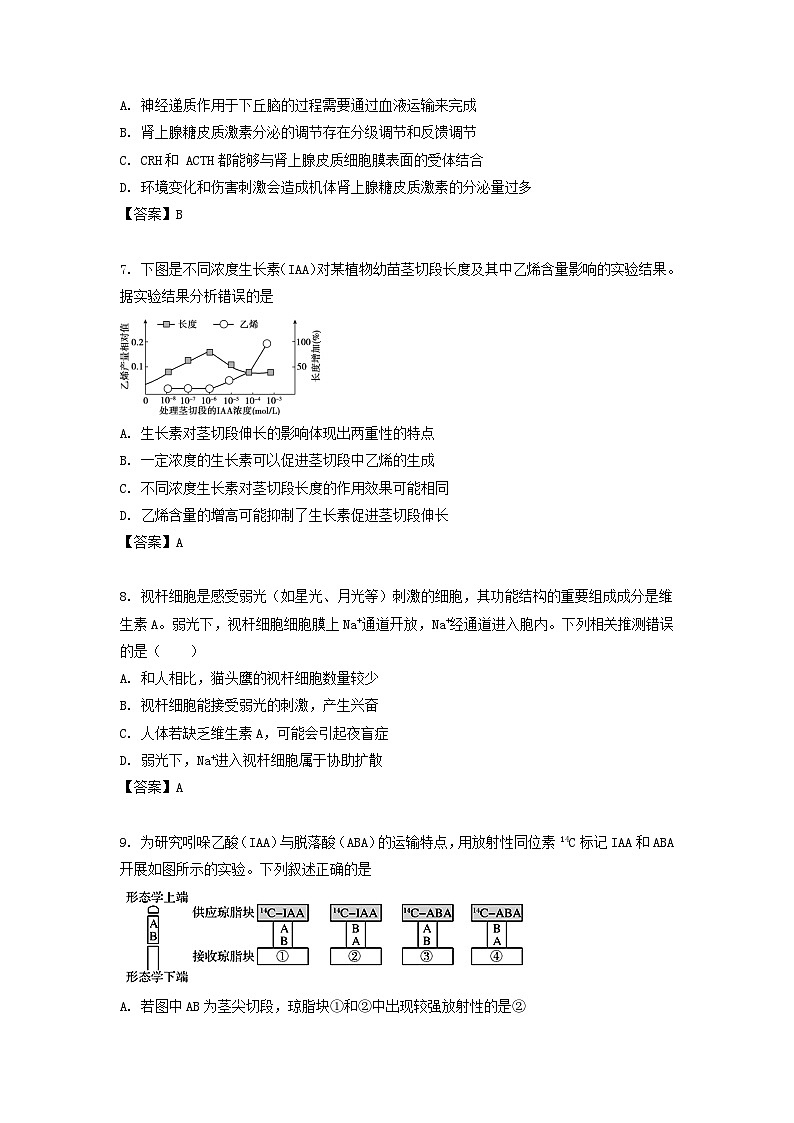 2021-2022学年江苏省苏州高二上学期生物期末考试题第3页