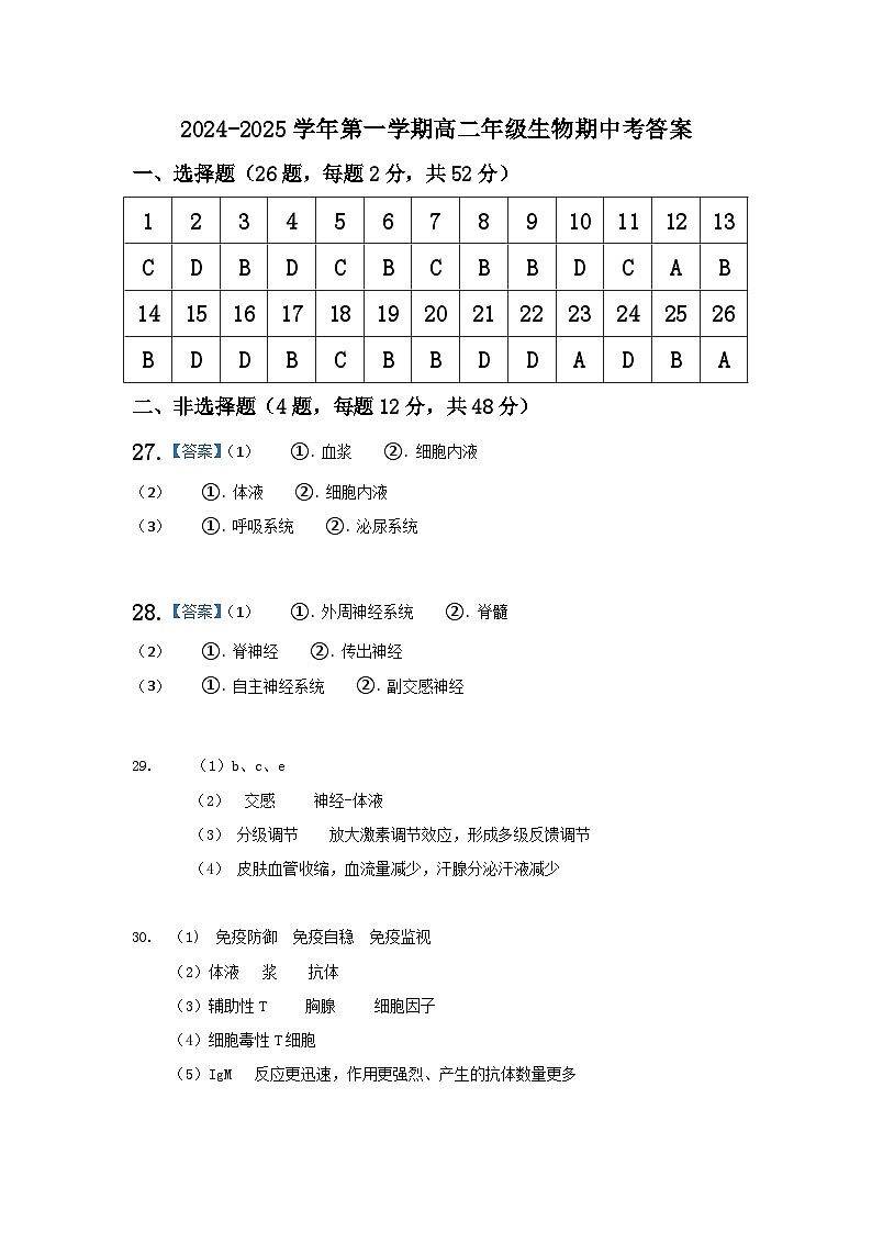 生物答案第1页