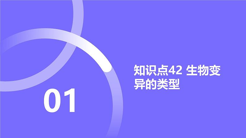 2025届高考生物基础练习第七章 第1节 生物的变异课件第2页