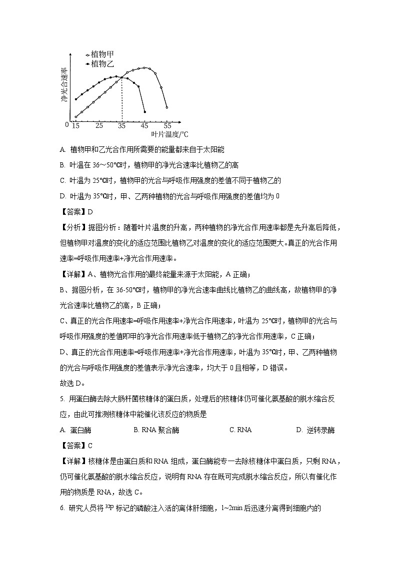 2024~2025学年北京市通州区高三上学期11月期中质量检测生物(解析版)第3页